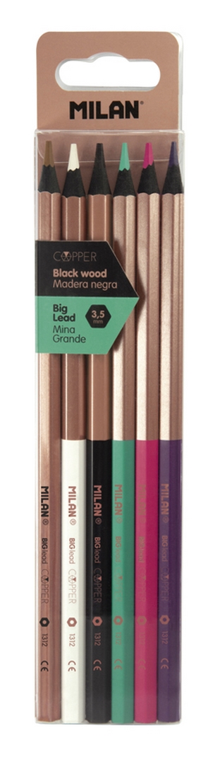 Kredki sześciokątne Copper Milan 6kol