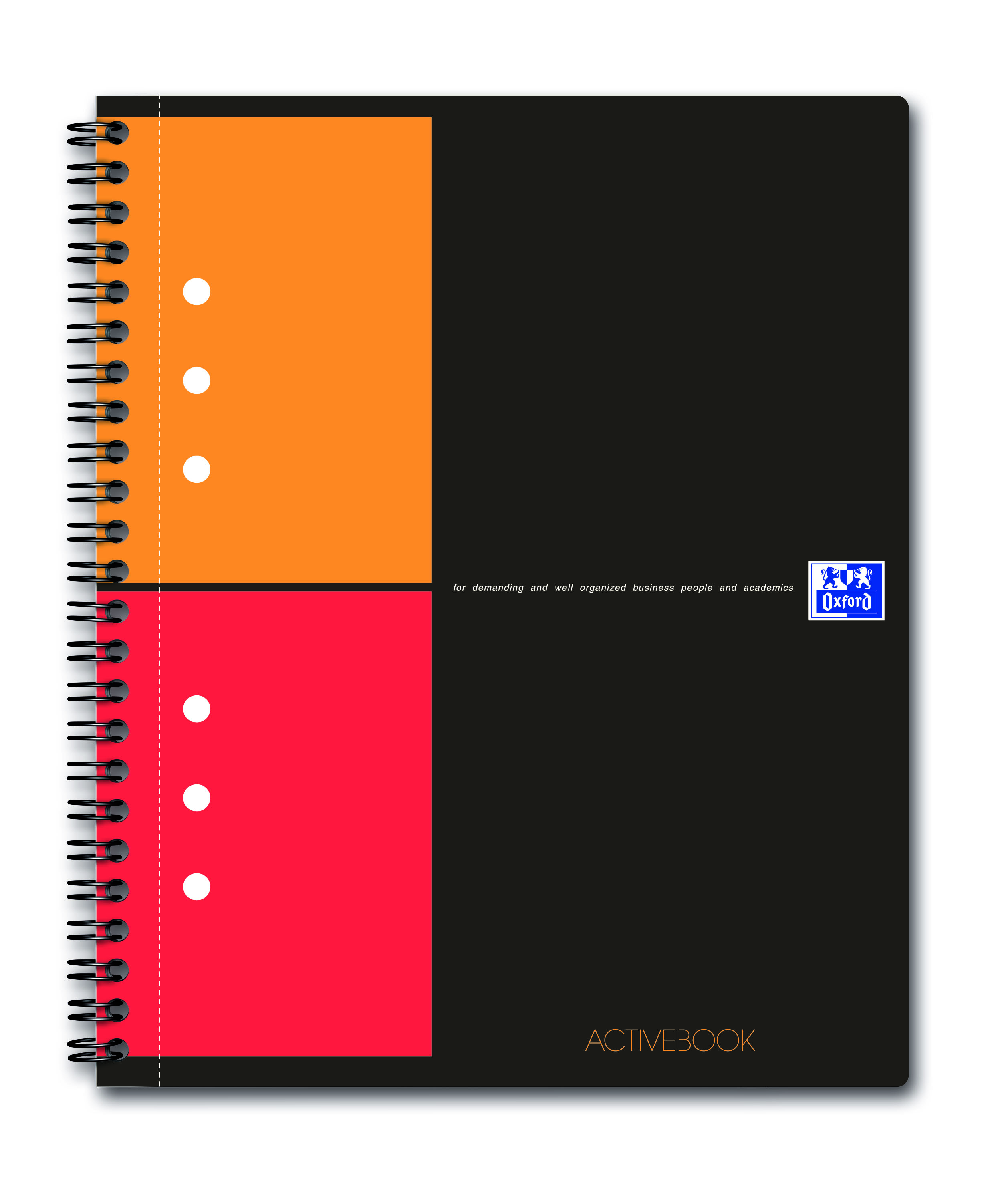 Kołonotatnik Oxford  Activebook  A5+/80k. kratka 100102880