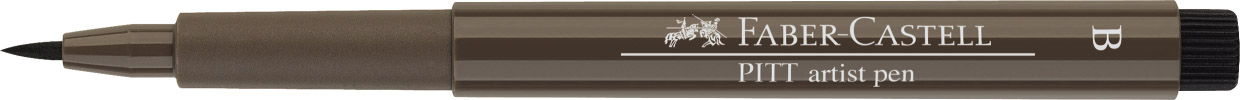Pisak Pitt Artist Pen Brush Walnut Brown