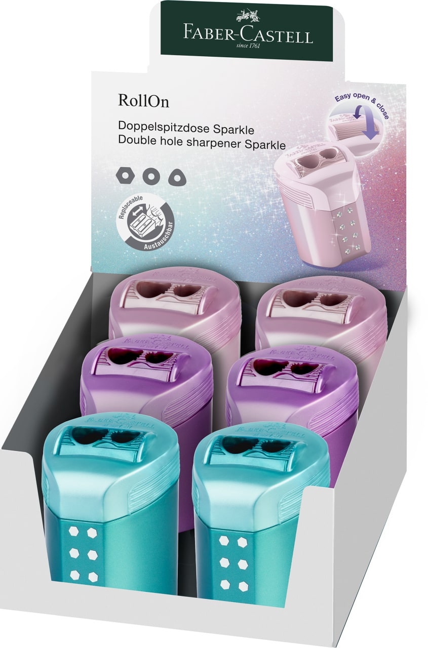 Temperówka podwojna RollOn Sparkle Faber Castell