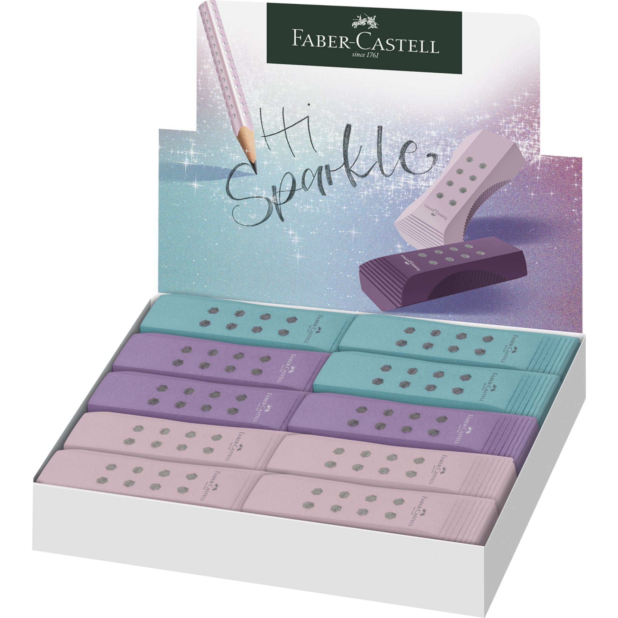 Gumka do ścierania RollOn Sparkle Cosmic Faber-Castell