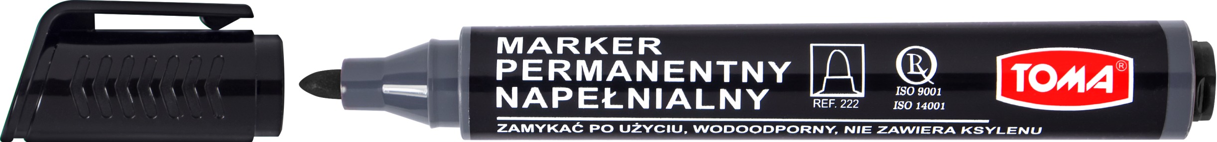 Marker permanentny Toma TO-222 okrągły czarny