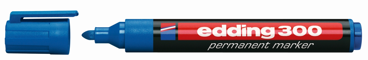 Marker permanentny Edding 300 jasnoniebieski okrągły