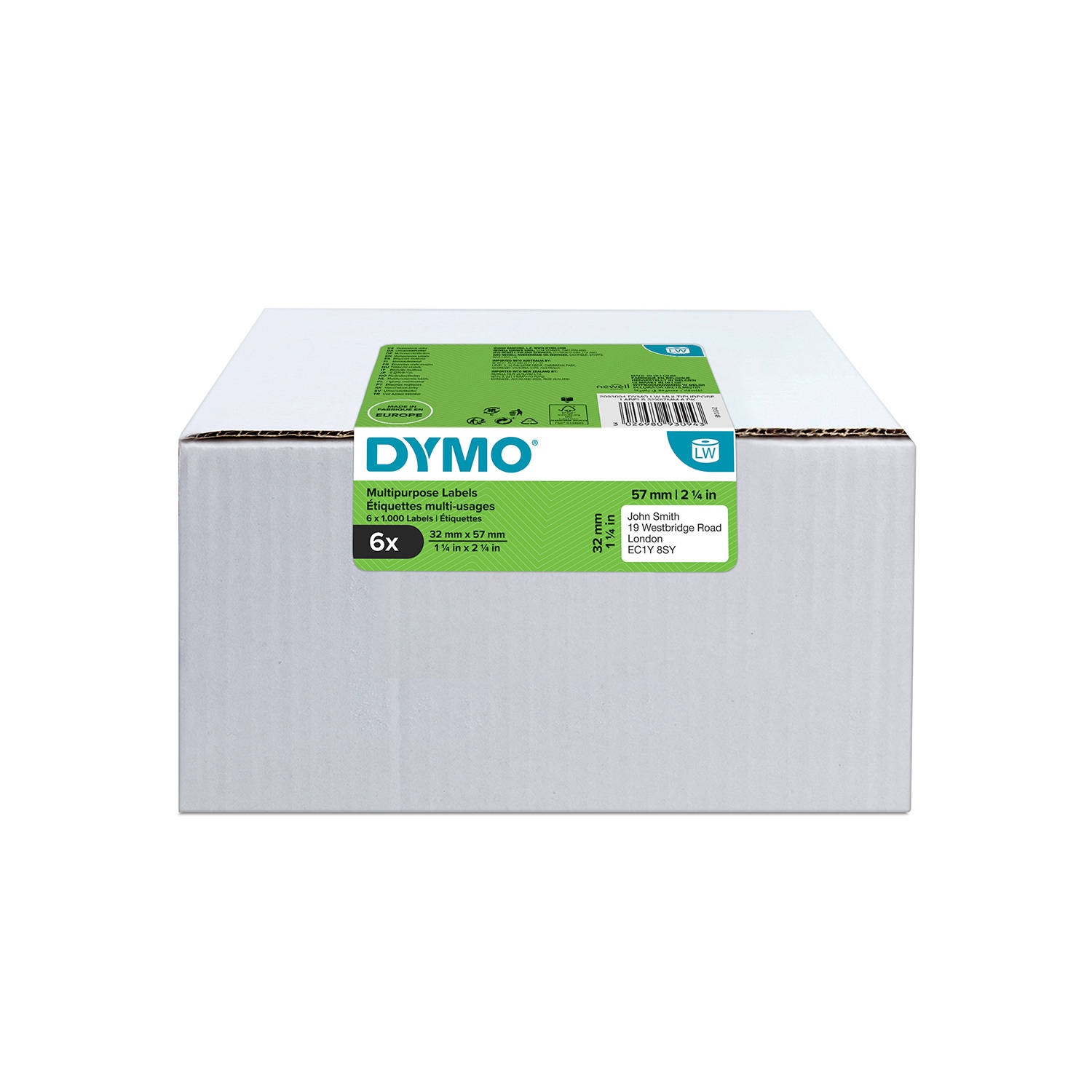 Etykiety DYMO 57x32 mm uniwersalna, biała 2093094