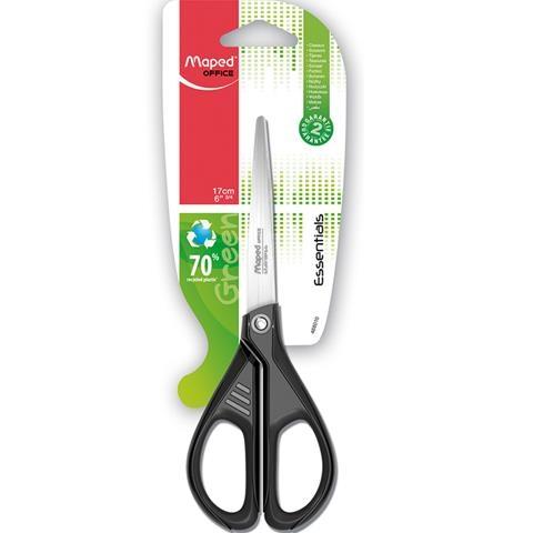 Nożyczki 17cm EKO Essentials Green Maped