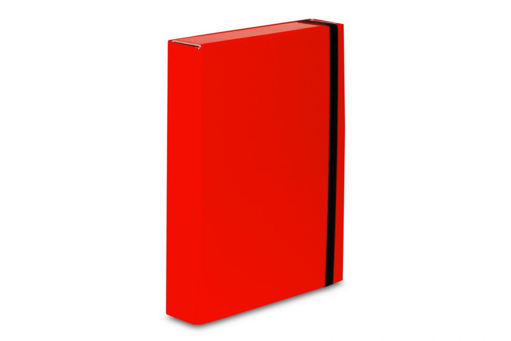 Teczka skrzydłowa z gumką Caribic Box A4 5cm VauPe czerwona