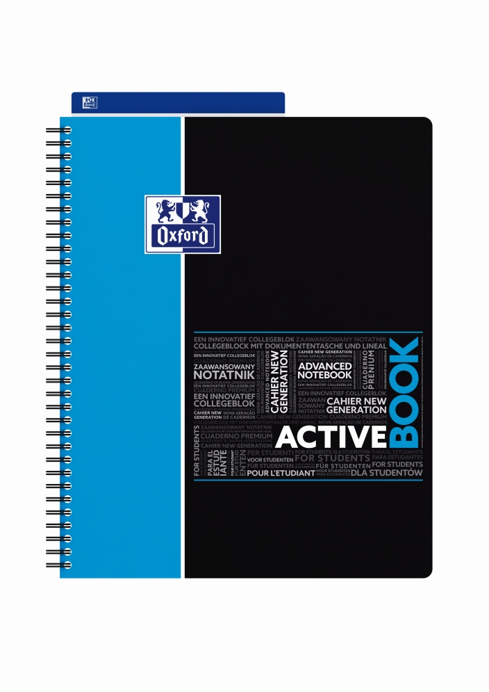 Kołonotatnik Oxford Activebook Student A4+/80 kratka