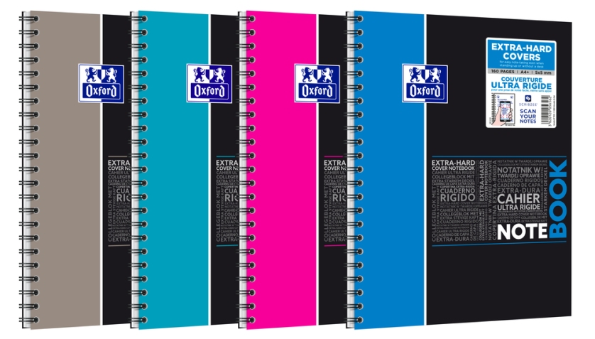 Kołonotatnik A4+/80 kratka Oxford Notebook