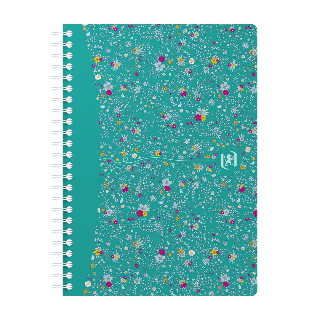 Kołonotatnik Oxford Floral A5/60k linia