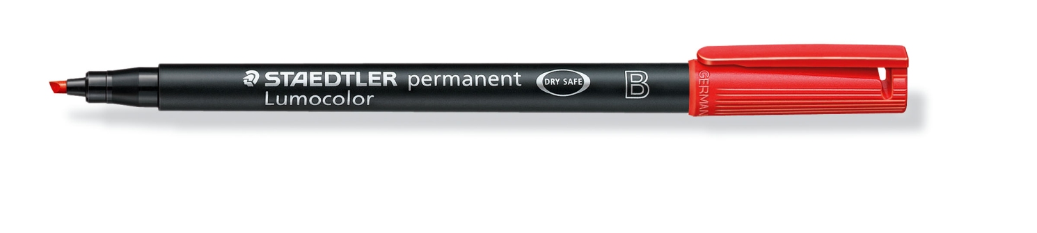 Foliopis Staedtler Lumocolor czerwony B