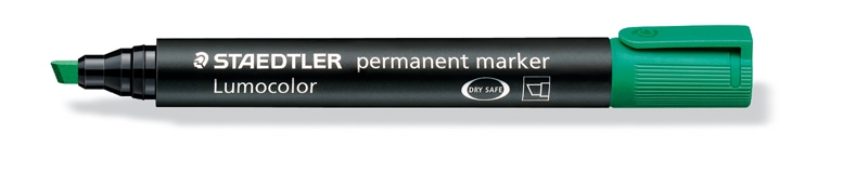 Marker permanentny Staedtler S350 ścięty zielony S 350-5