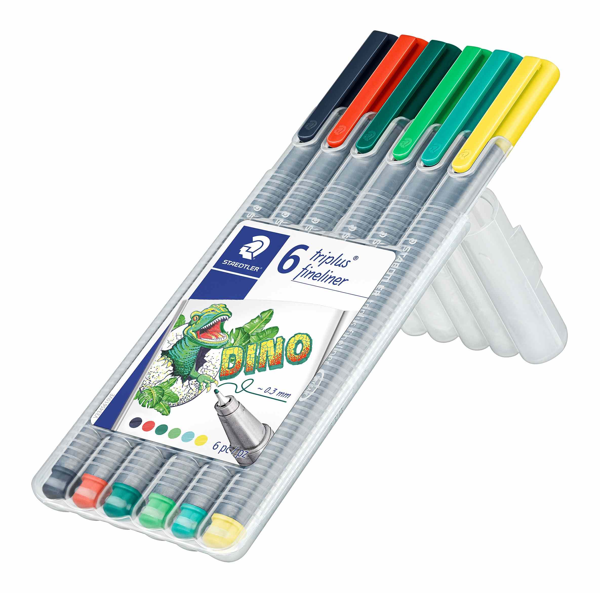 Cienkopis Triplus DINO 6kol. Staedtler
