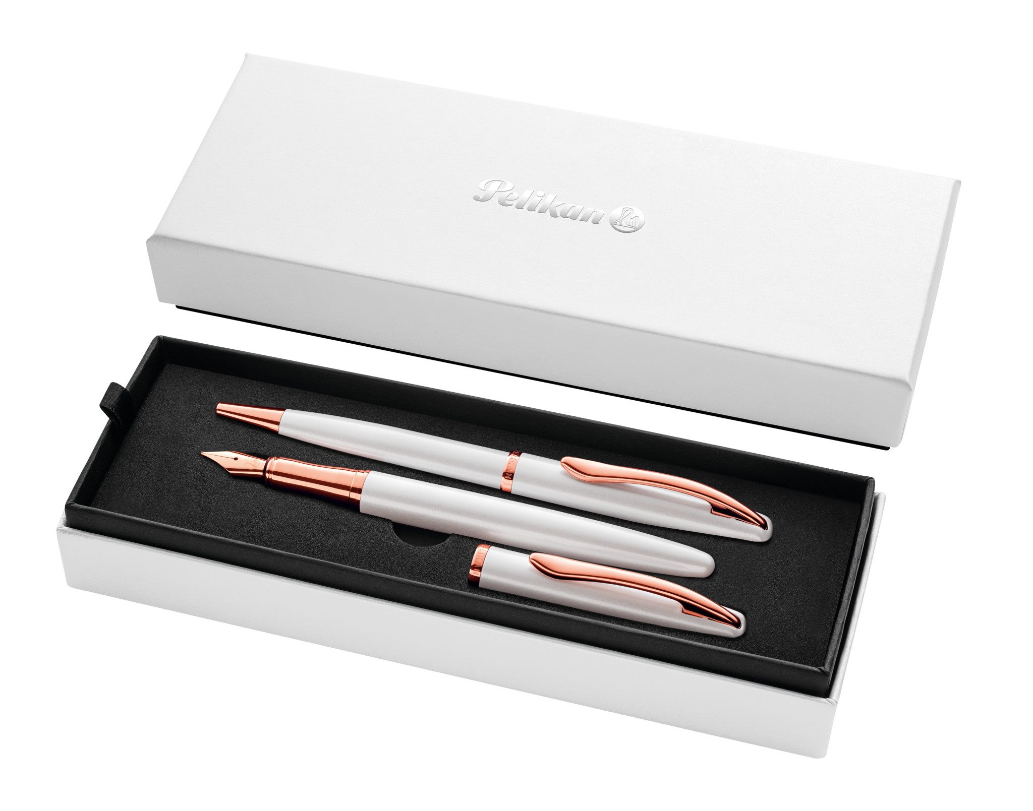 Pióro wieczne + długopis Jazz Noble Elegant Pearl Pelikan
