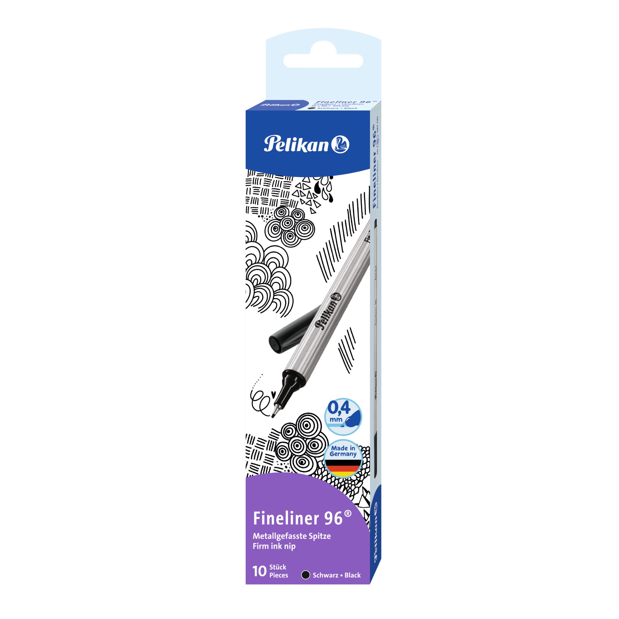 Cienkopis Pelikan 0,4mm czarny