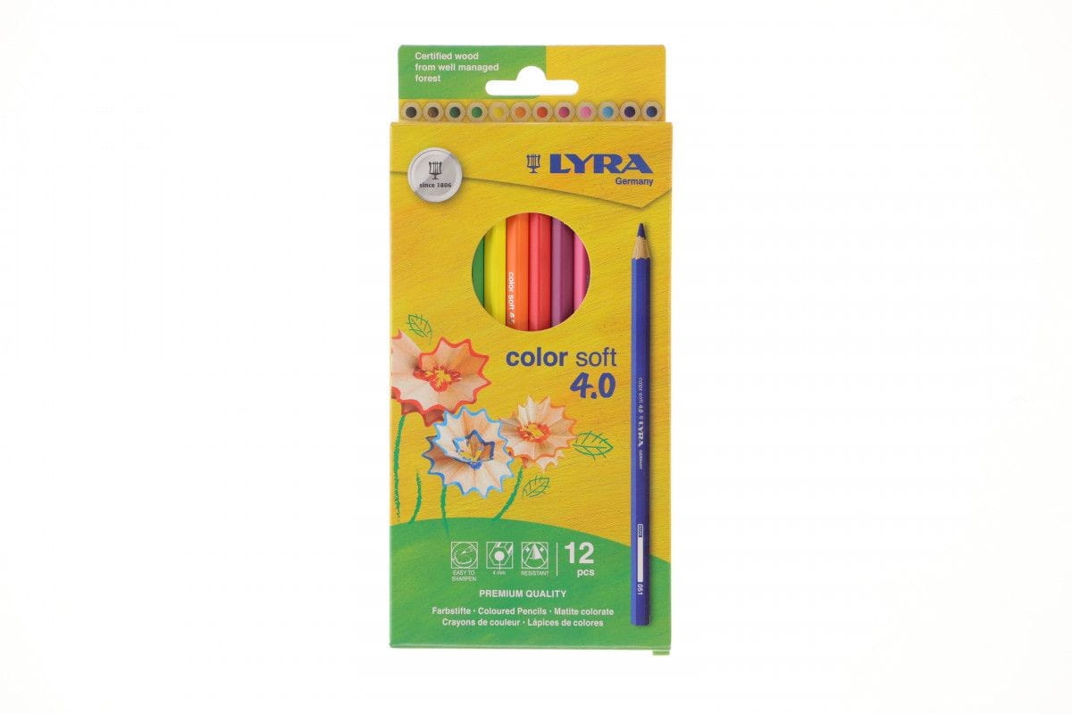 Kredki LYRA COLOR SOFT 12kol 2421120 Fila