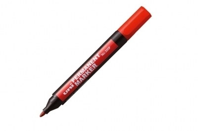 Marker perm. 320F okr. czerwony UNI