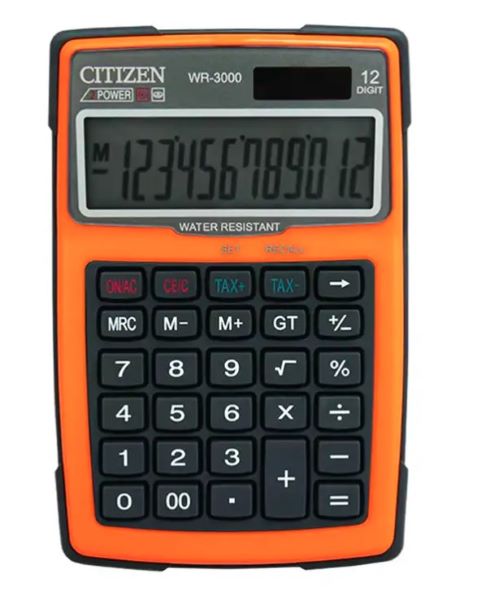 KALKULATOR CITIZEN WR3000NRORE pomarańczowy
