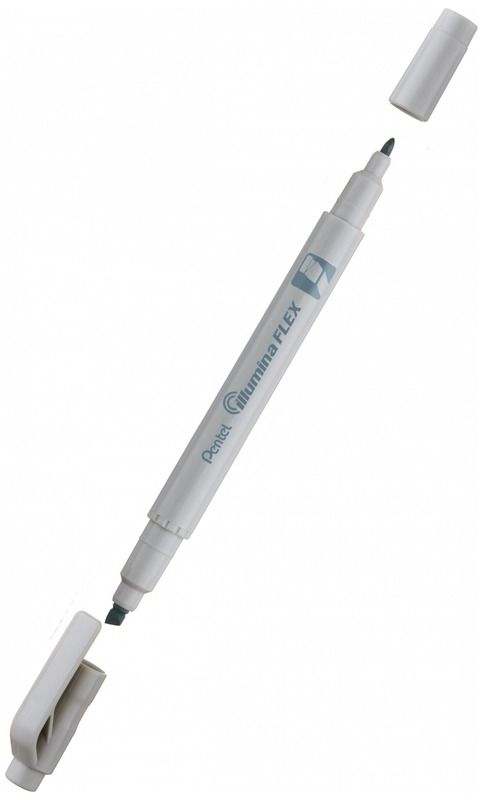 Zakreślacz dwustronny Pentel Illumina Flex szary SLW11P-NE