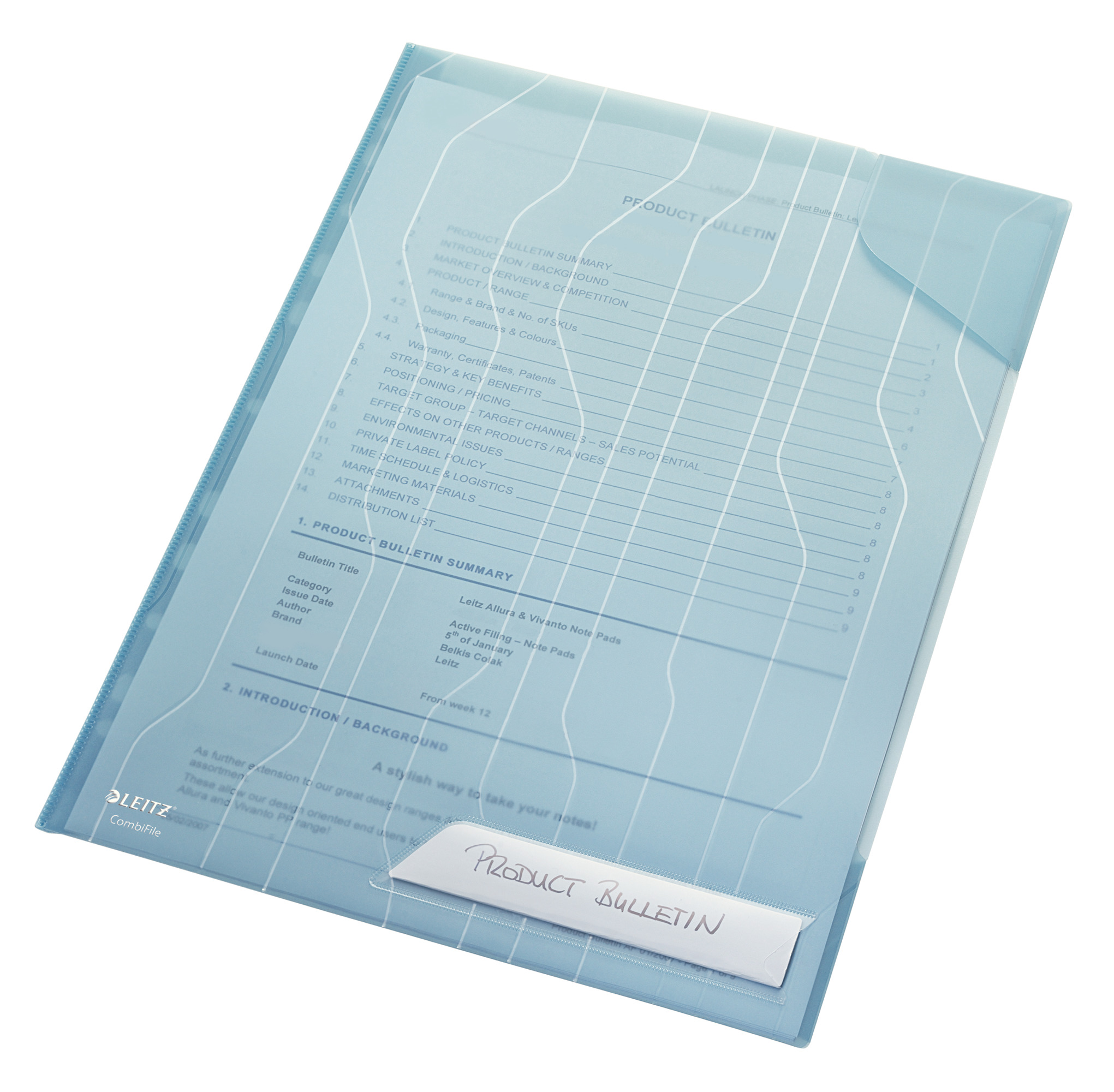 Folder ofertowy Leitz CombiFile A4/5szt niebieski 200mic
