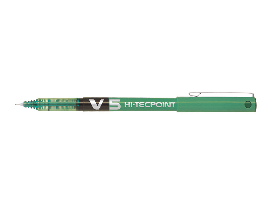 Cienkopis kulkowy V5 HI-TECPOINT Pilot zielony
