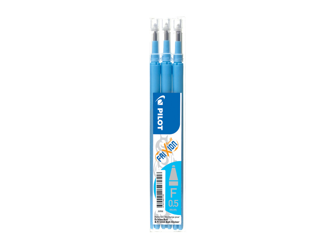 Wkład Frixion Clicker wymazywalny 0,5mm lazurowy 3szt. Pilot