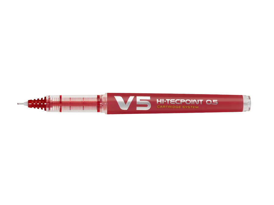 Cienkopis kulkowy HI-TECPOINT V5 czerwony Pilot wymienny wkład