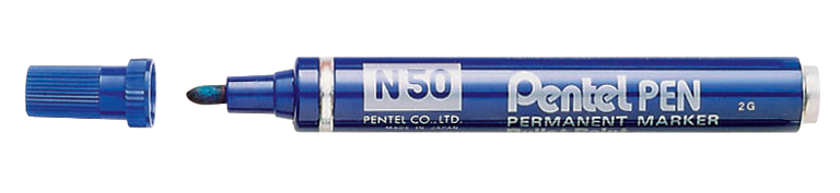 Marker permanentny Pentel N50 niebieski