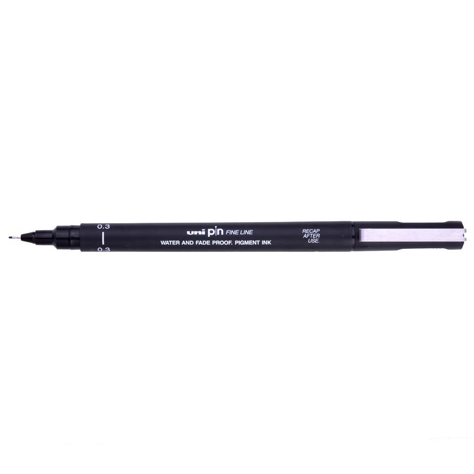 Cienkopis kreślarski Uni 0,3mm czarny