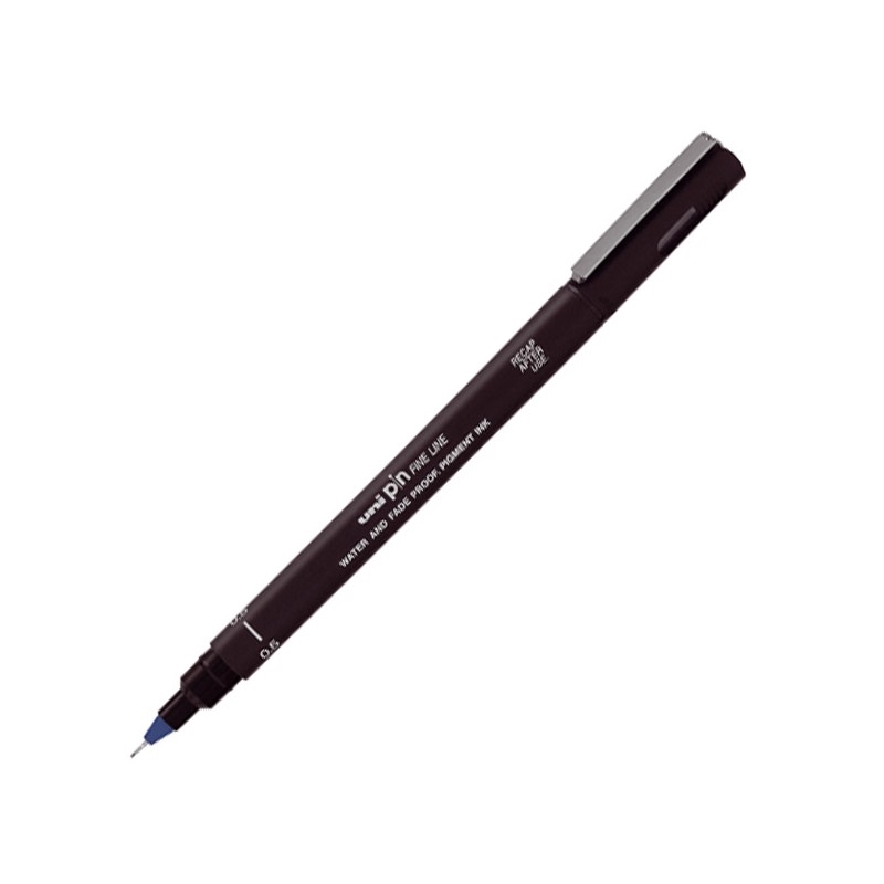 Cienkopis kreślarski Uni 0,5mm niebieski