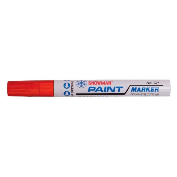 Marker olej. Snowman gruby czerwony