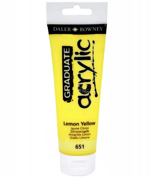 Farba akrylowa Graduate Arcylic 120ml Lemon Yellow 123120651