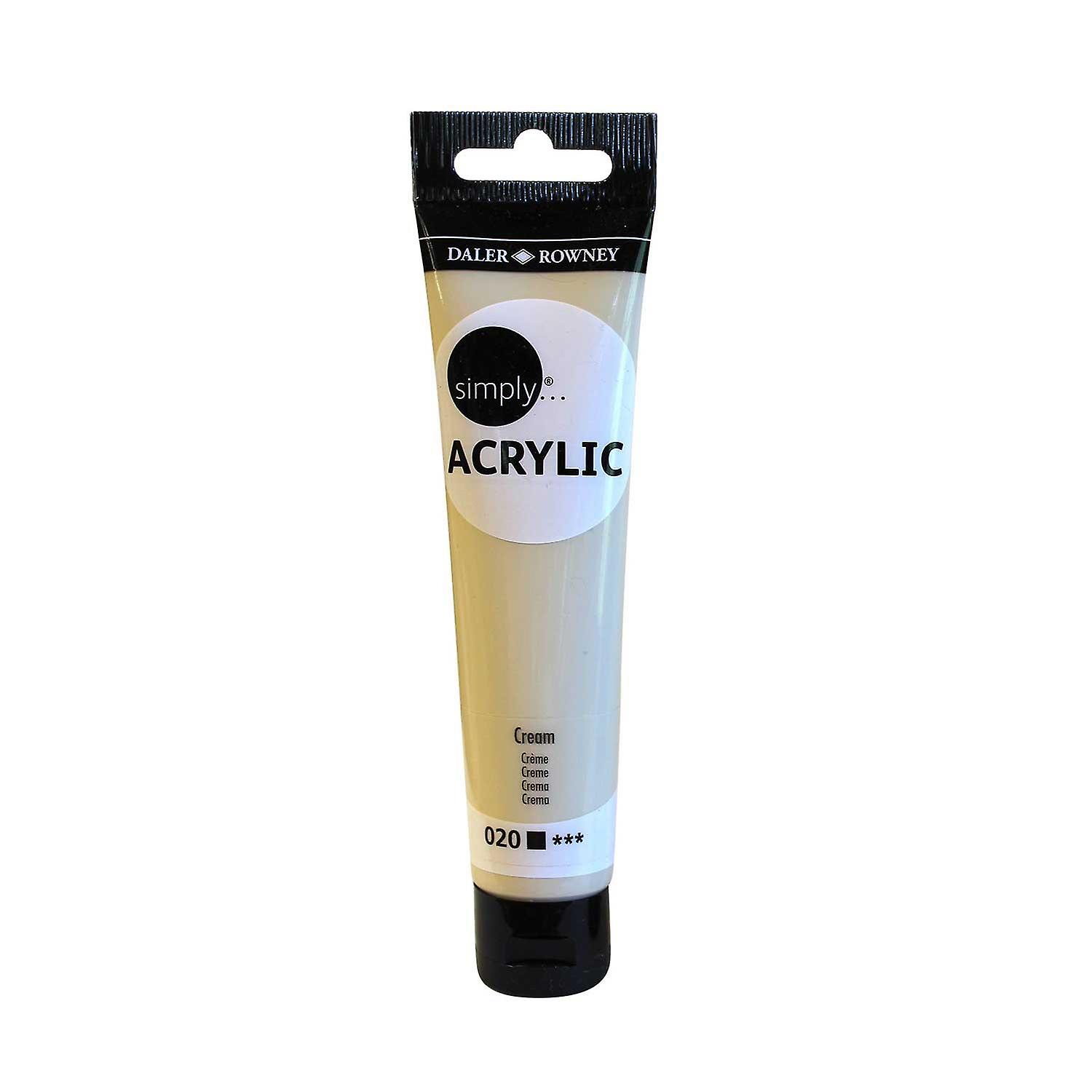 Farba akrylowa Simply Acrylic 75ml kremowa (cream) 126975020 FILA