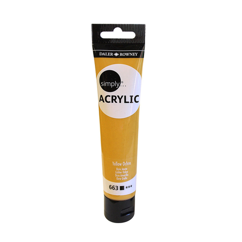 Farba akryl. Simply Acrylic 75ml żółta ochra 126975663 FILA