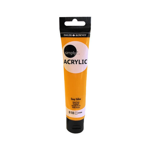 Farba akrylowa Simply Acrylic 75ml c.żółta (deep yellow) 126975618 FILA