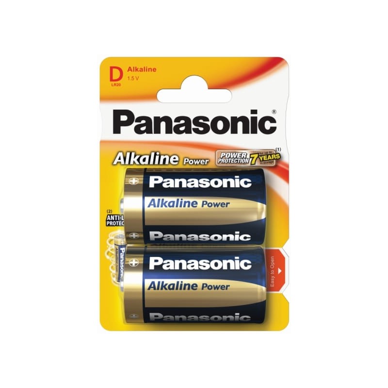 Bateria Panasonic alkaliczna LR20 (2) GOLS