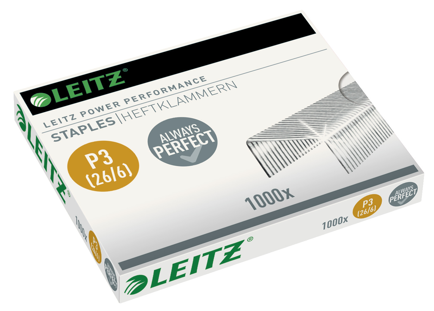 Zszywki 26/6 Leitz Power Performance P3 (1000 szt.)