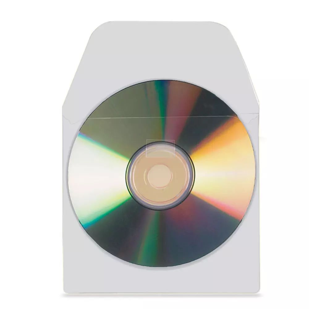 Kieszeń samop. na CD 127x127mm  z klapką (10) 3L 6832-10