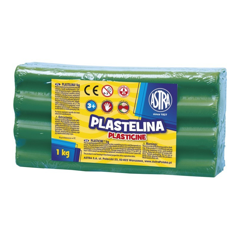 Plastelina Astra 1 kg zielona