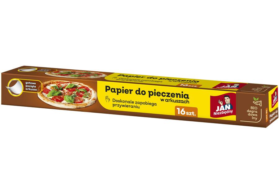 Papier do wypieków w arkuszach 16 sztuk Jan Niezbędny