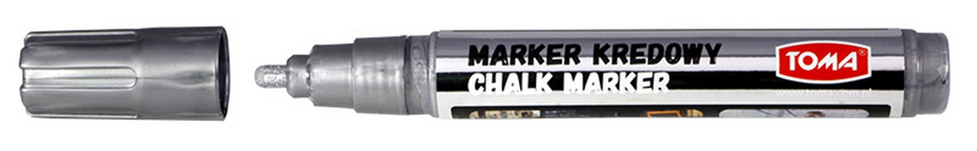 Marker kredowy 4,5mm Toma TO-292 srebrny