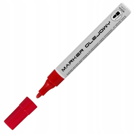 MARKER OLEJOWY ECONOMY CZERWONY TOMA TO-420