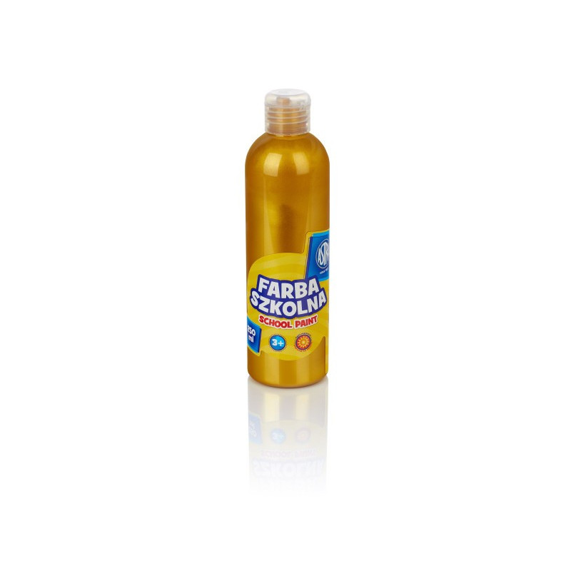 Farba szkolna Astra 250 ml metaliczna złota