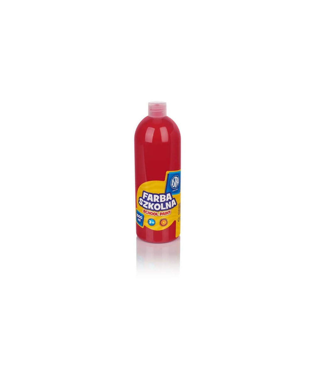Farba szkolna Astra 1000 ml czerwona