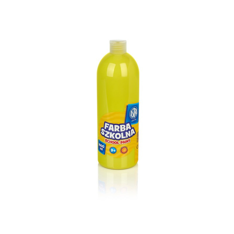 Farba szkolna Astra 1000 ml cytrynowa