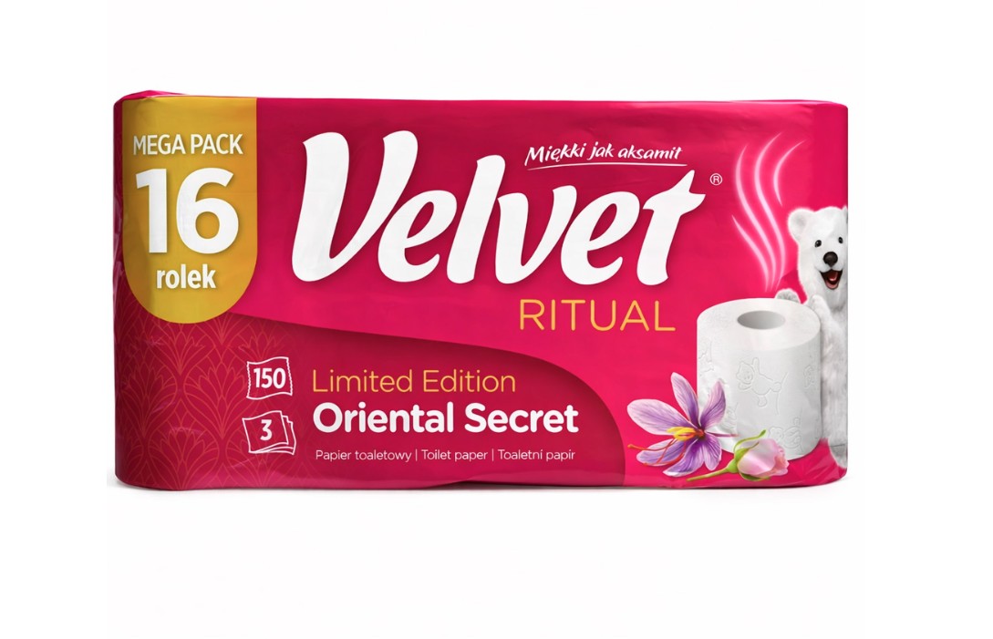Papier toaletowy Velvet 3-warstwowy RITUAL 16szt PGD