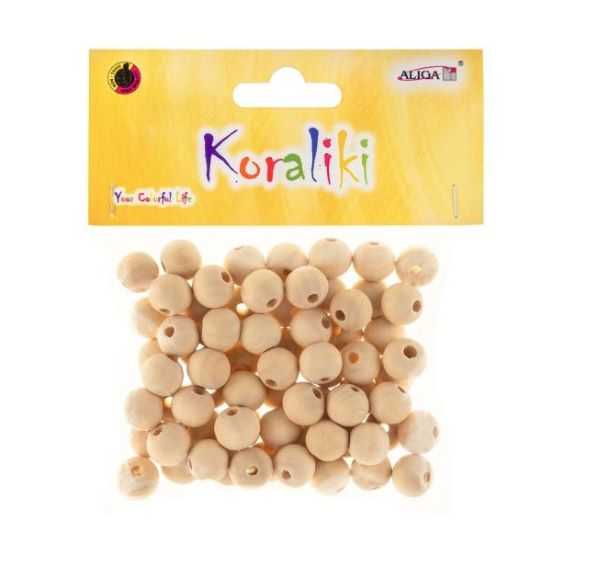 Koraliki drewniane 12mm (70) PJ-9677  Aliga