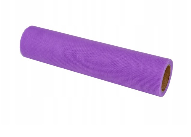 Tiul w rolce 24cmx10m TIUL-107 jasnofioletowy Aliga