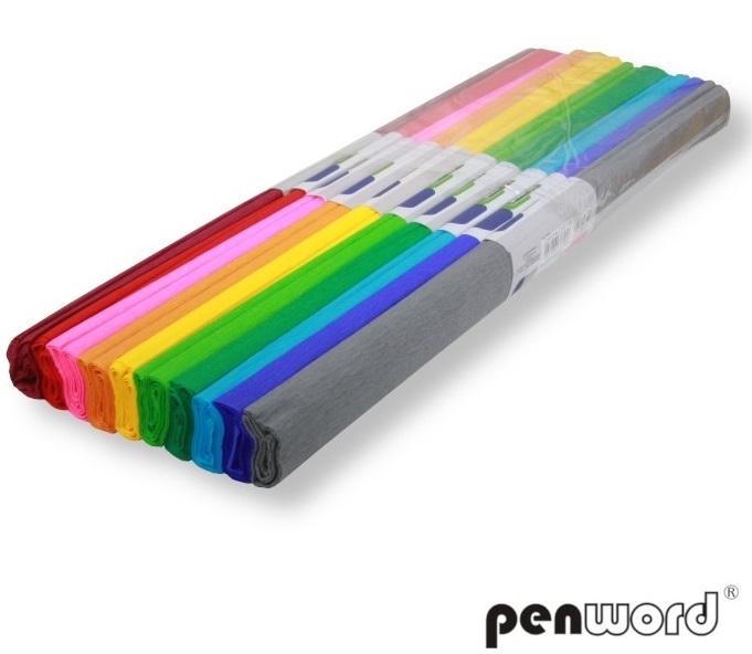 Bibuła marszczona 50X200 10szt  MIX kolor (set 2) Polsirhurt