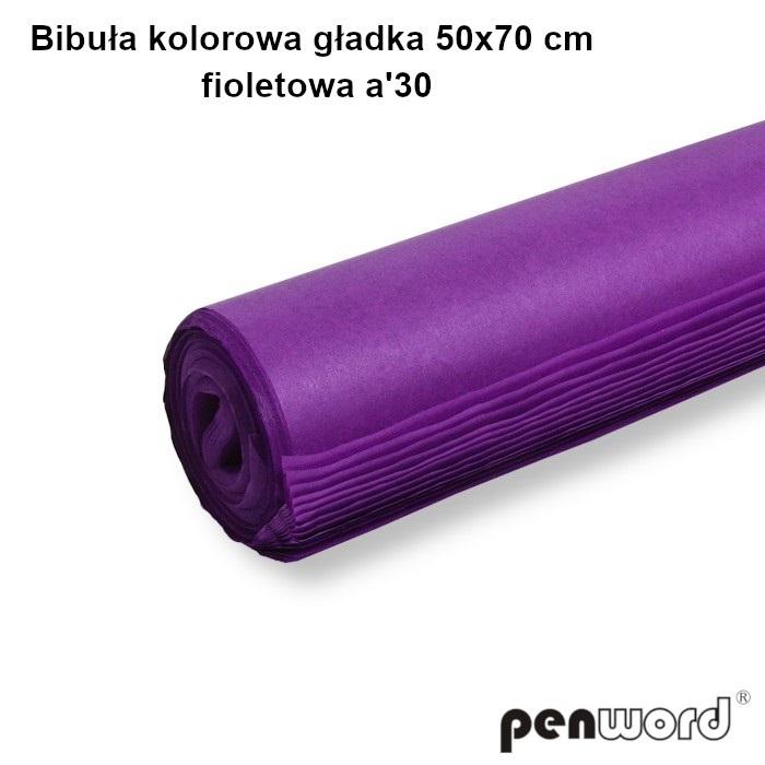 Bibuła gładka 50x70cm Fioletowa FT-26 (30) Polsirhurt