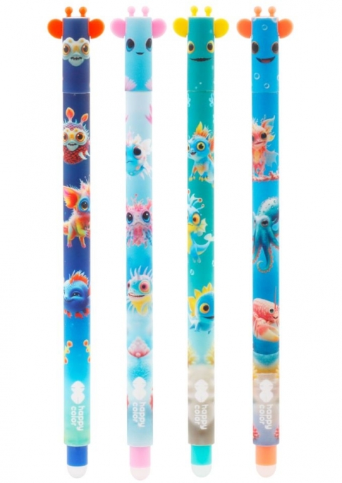 Długopis wymazywalny Aqua Cuties 0,5mm niebieski Happy Color Ha 4120 01AC-3 GDD